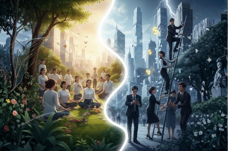 Tiến trình tách tầng: Sự Phân Hóa Của Hai Lựa Chọn (2025–2035)