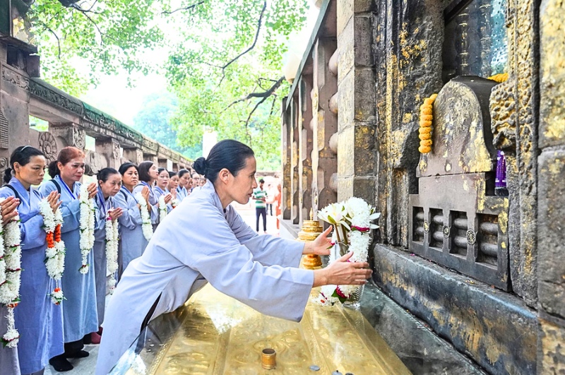 Dâng hoa trong đạo Phật là biểu hiện của tâm thanh tịnh, nhắc nhở về vô thường và lòng thành kính