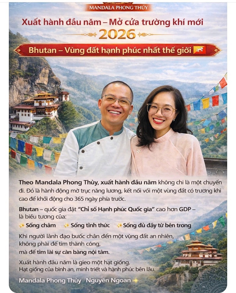 Xuất Hành Đầu Năm 2026 - Tái Thiết Trường Khí Tại Bhutan Cùng Chuyên Gia Nguyễn Ngoan