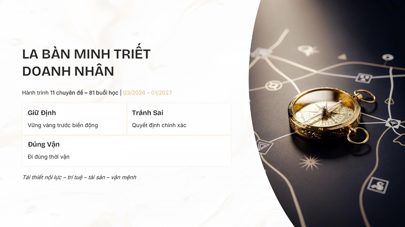La Bàn Minh Triết Doanh Nhân 2026: Hệ Thống Quản Trị Nội Lực