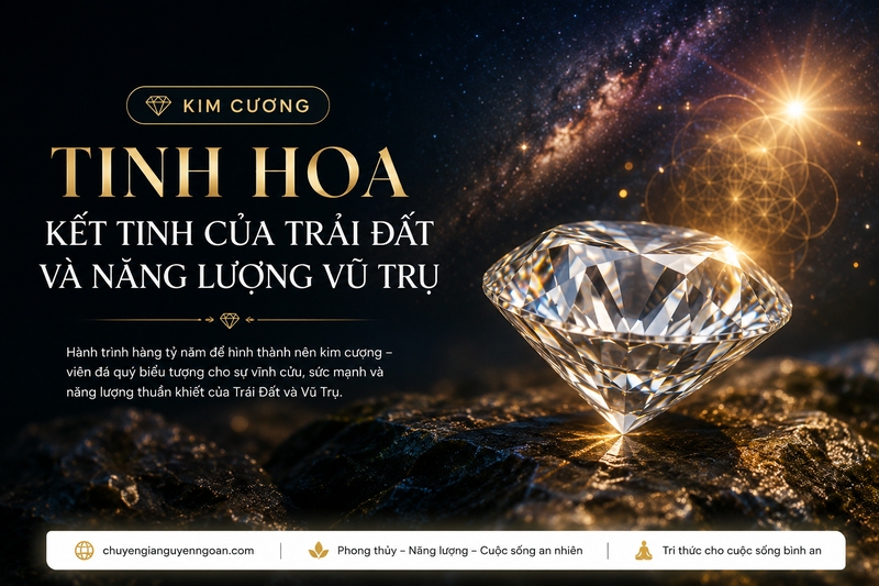 KIM CƯƠNG – TINH HOA KẾT TINH CỦA TRÁI ĐẤT VÀ NĂNG LƯỢNG VŨ TRỤ