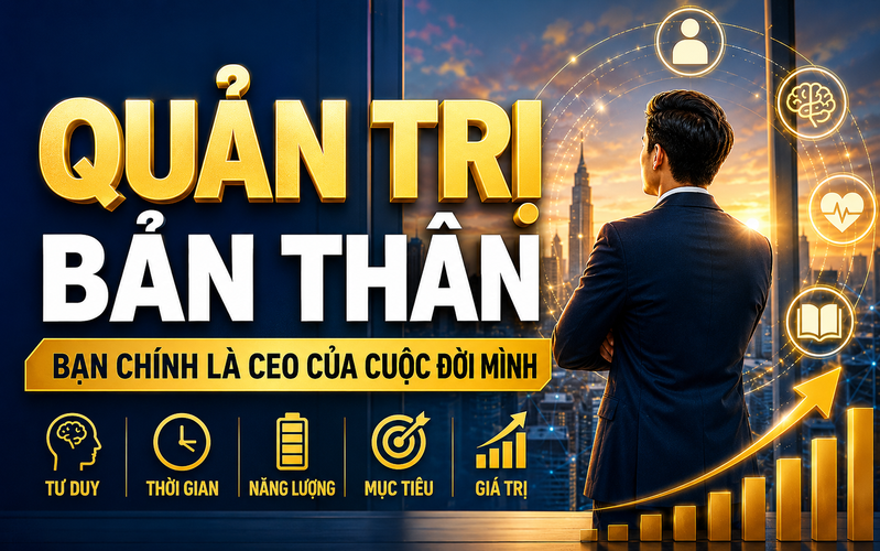 QUẢN TRỊ BẢN THÂN – BẠN CHÍNH LÀ CEO CỦA CUỘC ĐỜI MÌNH