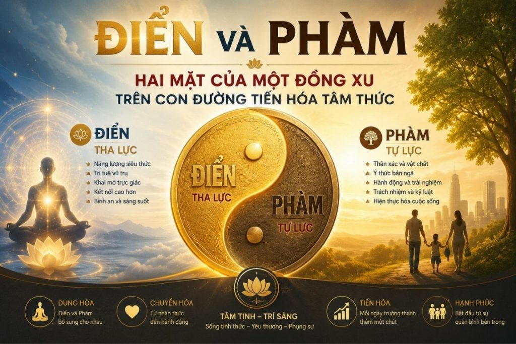 ĐIỂN VÀ PHÀM – HAI MẶT CỦA MỘT ĐỒNG XU TRÊN CON ĐƯỜNG TIẾN HÓA TÂM THỨC
