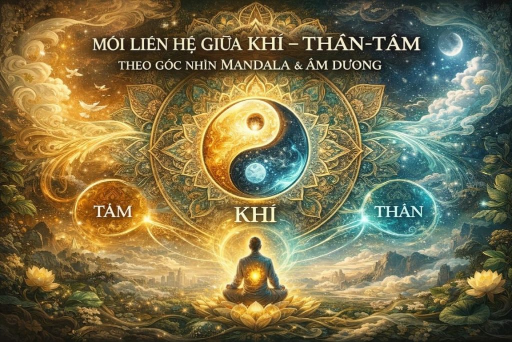 KHÍ LÀ GÌ? MỐI LIÊN HỆ GIỮA KHÍ – THÂN – TÂM THEO GÓC NHÌN MANDALA & ÂM DƯƠNG