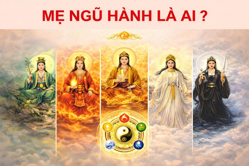 MẸ NGŨ HÀNH LÀ AI? HIỂU ĐÚNG MẸ NGŨ HÀNH TRONG ĐẠO MẪU VIỆT ĐỂ SỐNG THUẬN, TRÁNH MÊ TÍN DỊ ĐOAN
