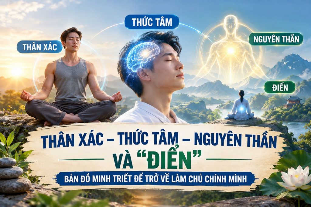 THÂN XÁC – THỨC TÂM – NGUYÊN THẦN VÀ “ĐIỂN”: BẢN ĐỒ MINH TRIẾT ĐỂ TRỞ VỀ LÀM CHỦ CHÍNH MÌNH